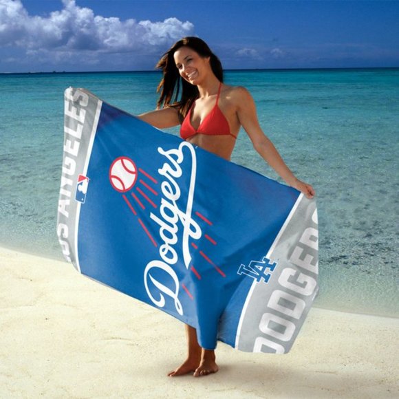 MLB Los Angeles Dodgers Beach Bath Towel - Picture 2 of 2
